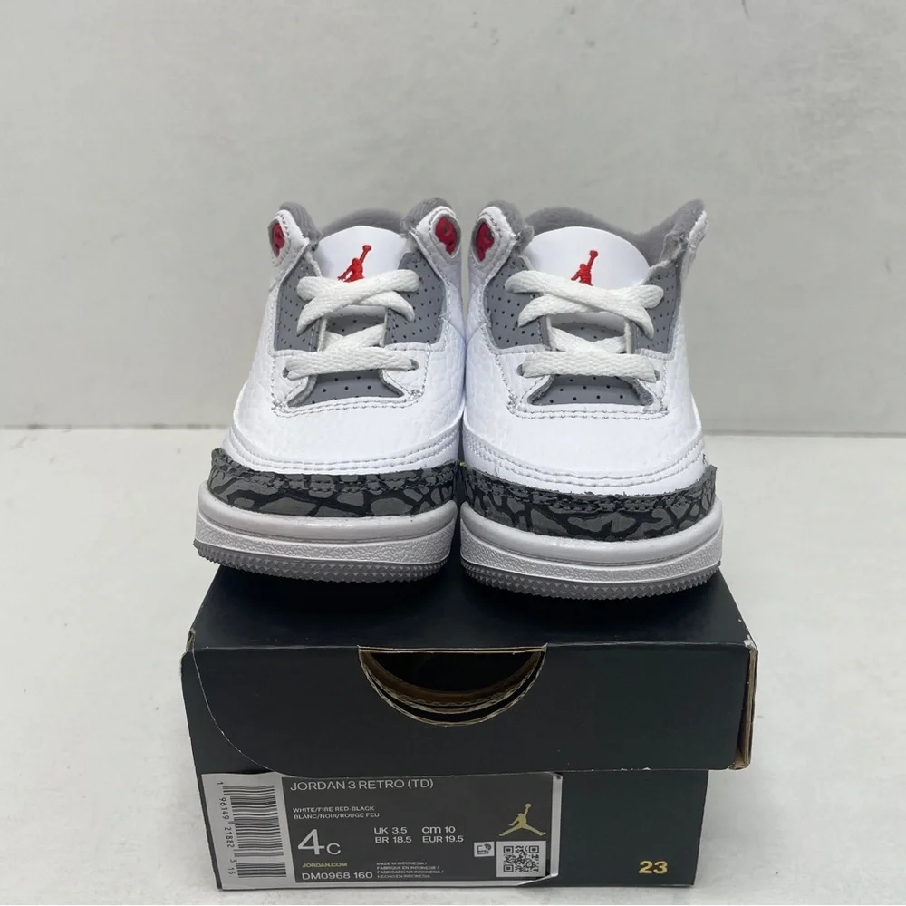 Nike Air Jordan 3 Retro TD “Fire Red” 2023 - Picture 2 of 4
